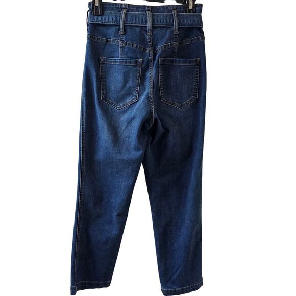 Sanctuary Jeans 27 Belted Ankle Skinny Crop High Rise Minimalist Casual Chic - Picture 4 of 13